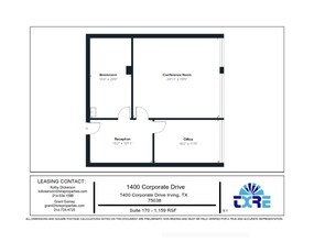 1400 Corporate Dr, Irving, TX for lease Floor Plan- Image 1 of 1