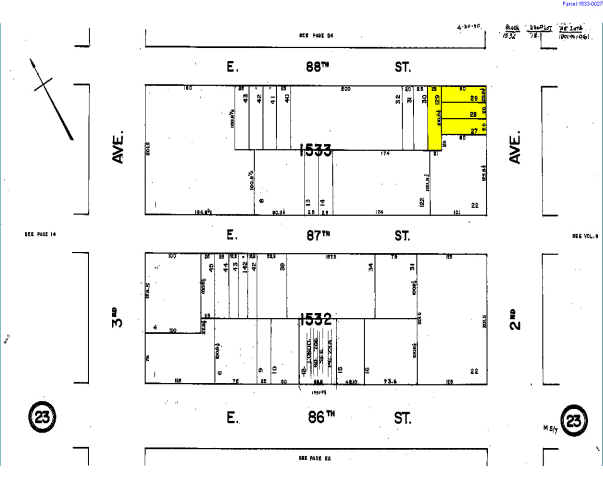 236 E 88th St, New York, NY for sale - Plat Map - Image 3 of 4