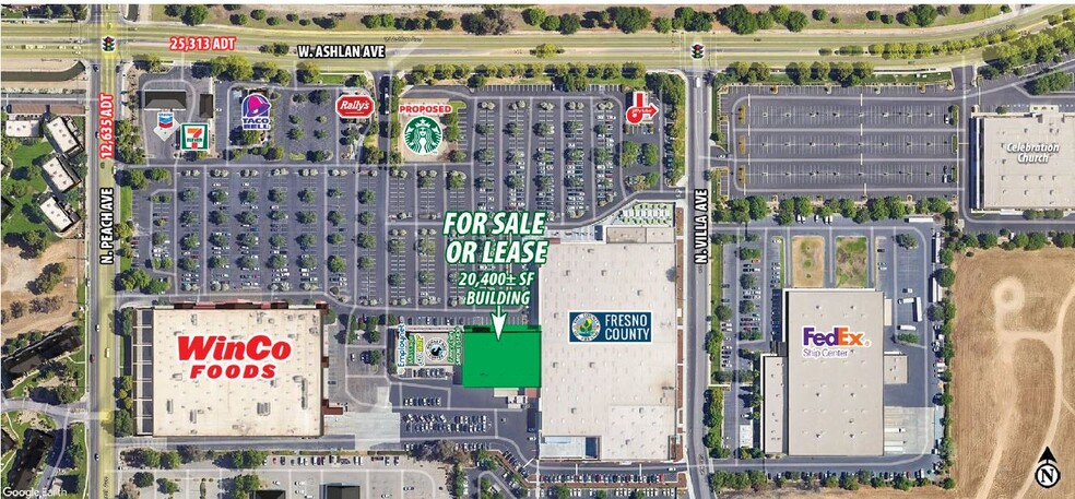 384 W Ashlan Ave, Clovis, CA for lease - Building Photo - Image 1 of 5