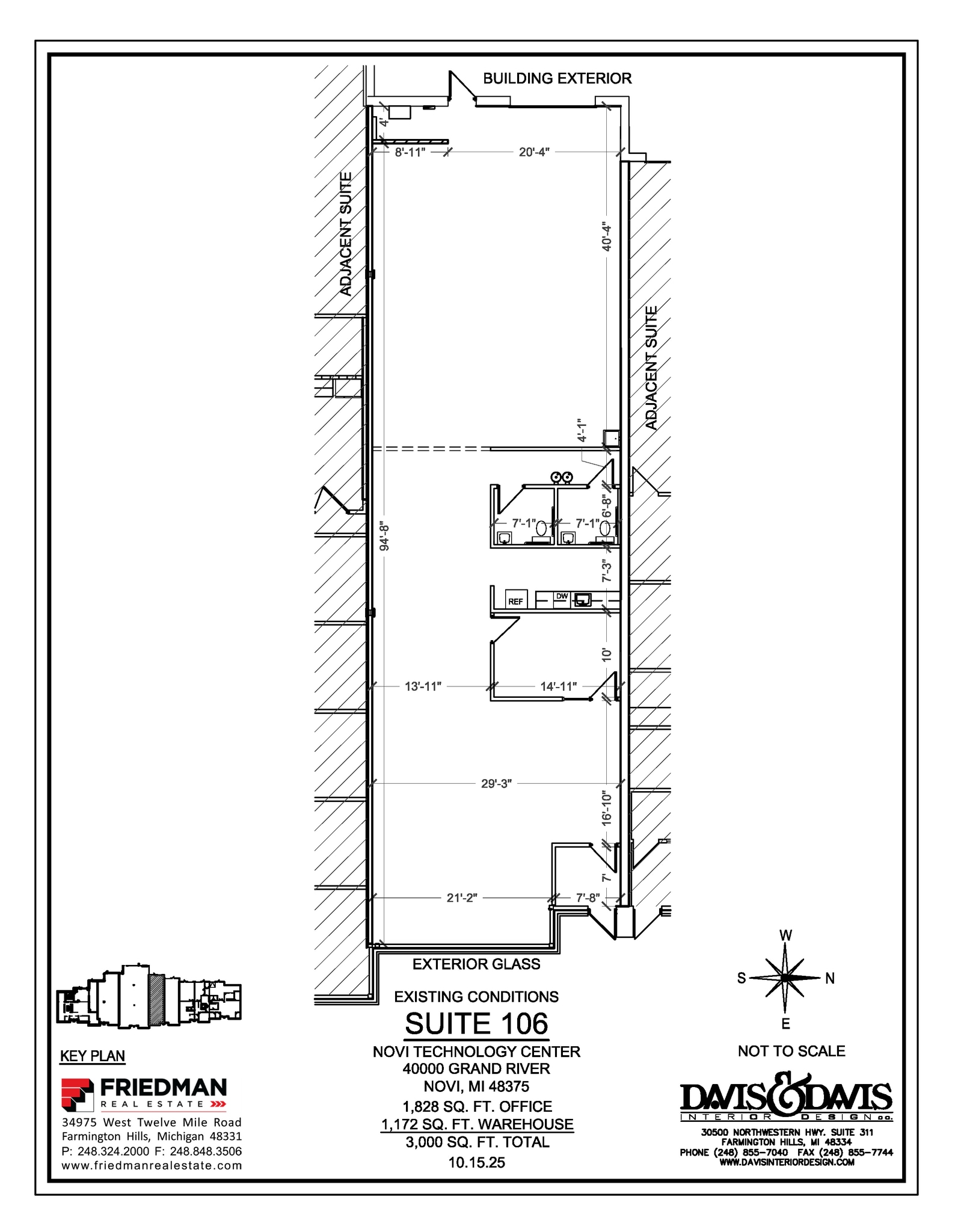 40000 Grand River Ave, Novi, MI for lease Floor Plan- Image 1 of 2