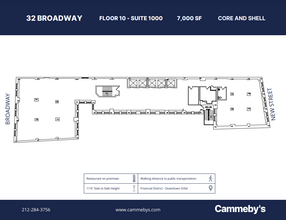 32 Broadway, New York, NY for lease Floor Plan- Image 1 of 1