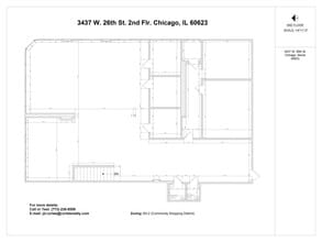3437 W 26th St, Chicago, IL for lease Floor Plan- Image 1 of 1