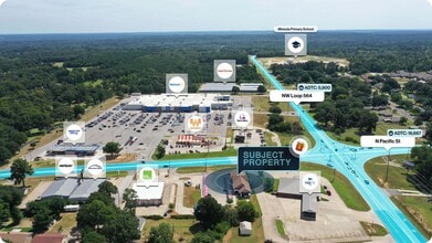 2163 North Pacific St, Mineola, TX - AERIAL map view