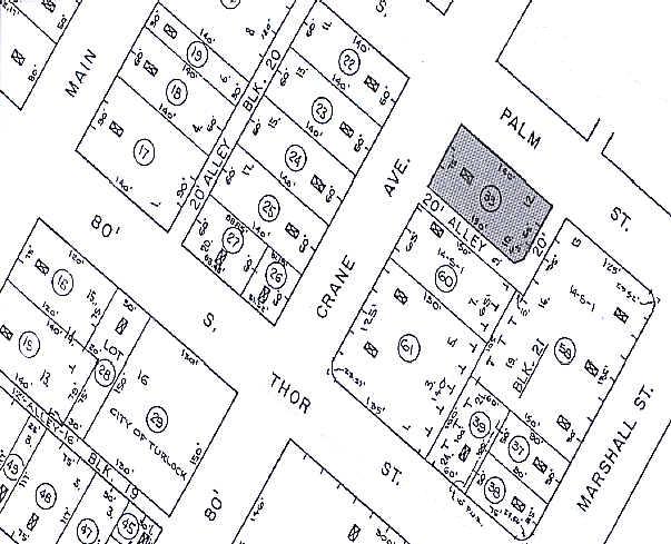 430 Crane Ave, Turlock, CA for lease - Plat Map - Image 2 of 6
