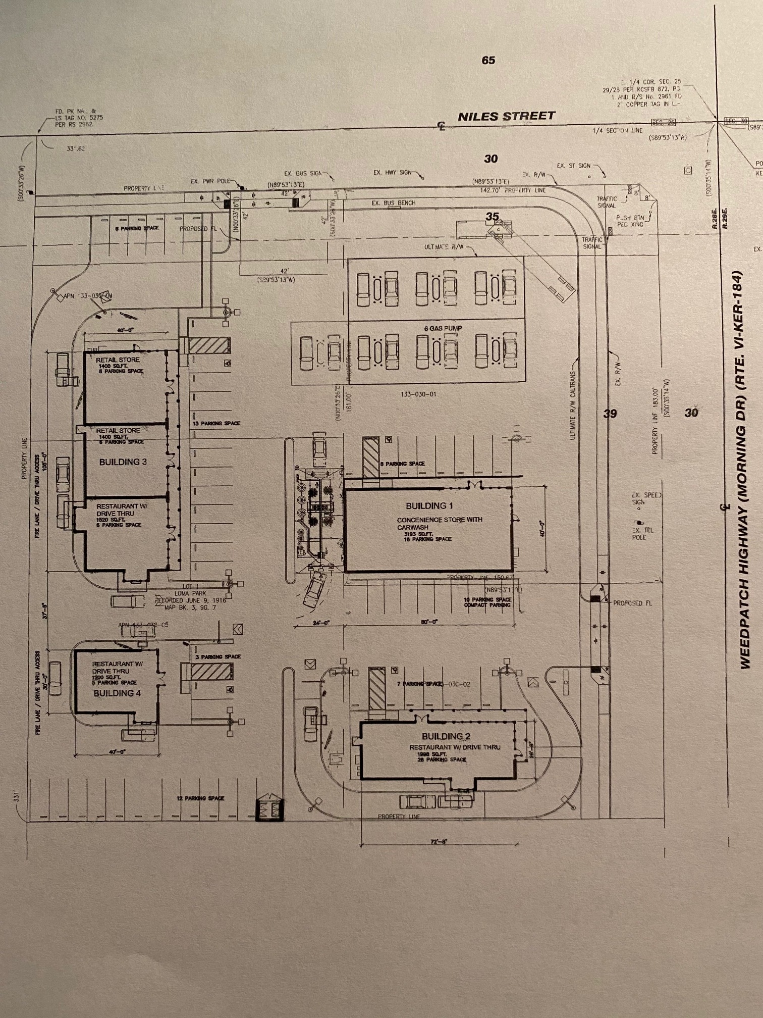 Swc Morning Dr & Niles St, Bakersfield, CA for lease Floor Plan- Image 1 of 2