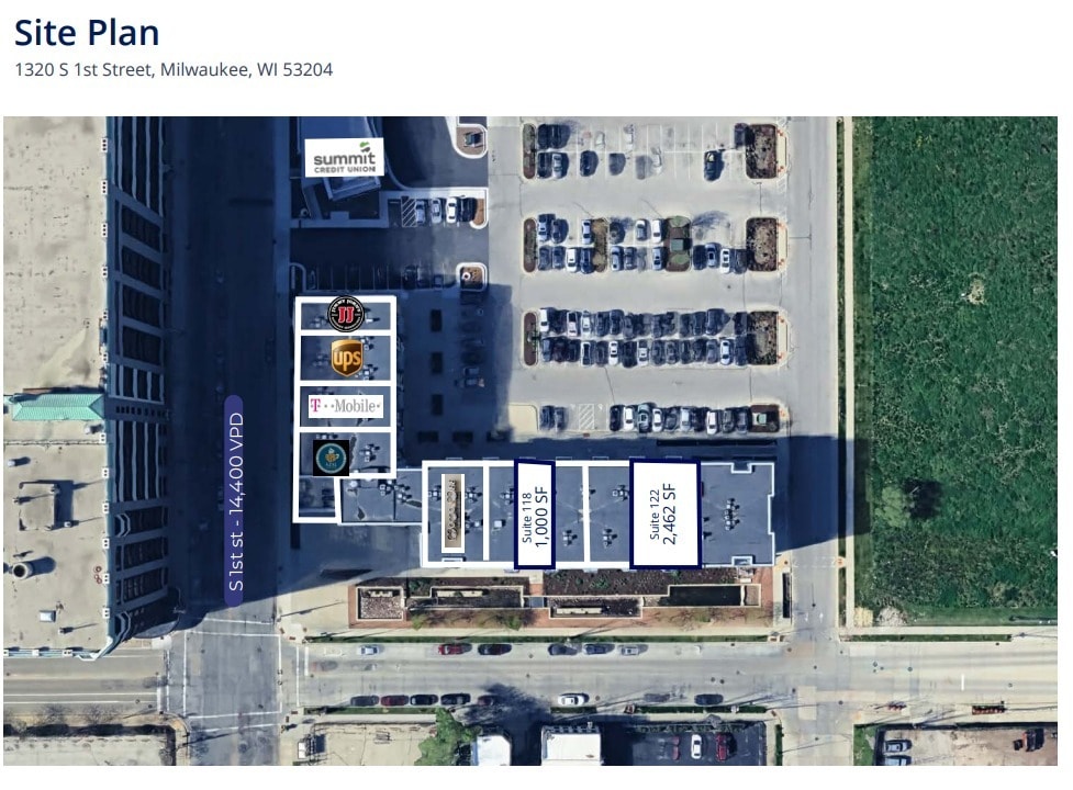 1320 S 1st St, Milwaukee, WI for lease Site Plan- Image 1 of 1
