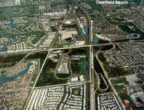 1191 E Newport Center Dr, Deerfield Beach, FL - aerial  map view