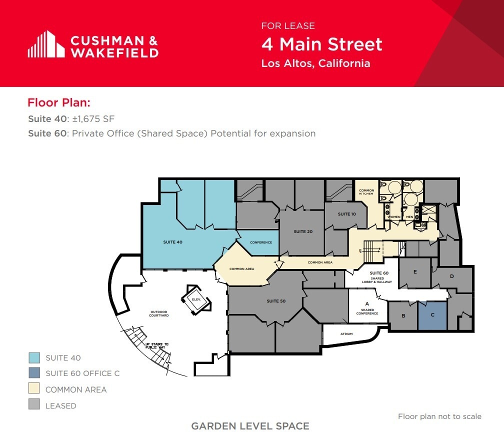 4 Main St, Los Altos, CA for lease Floor Plan- Image 1 of 1