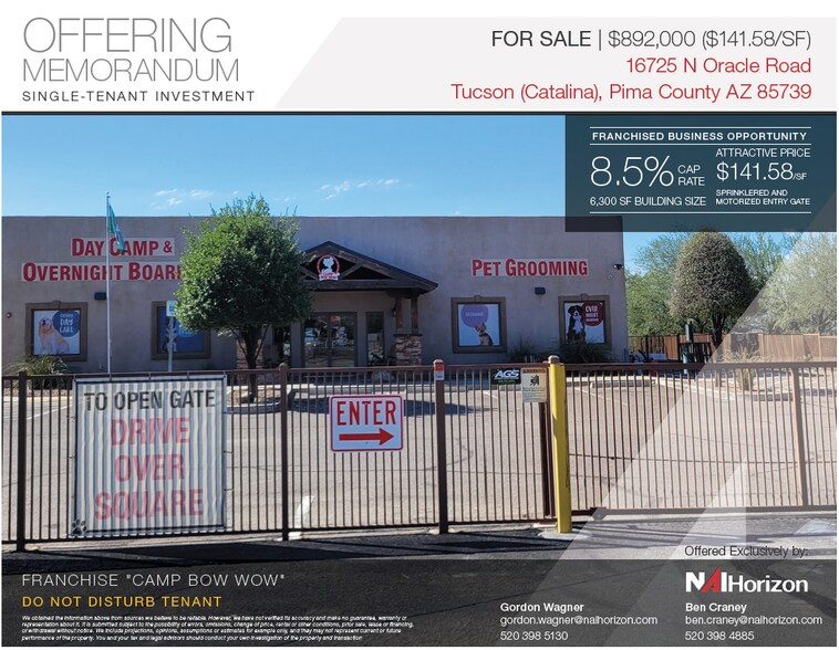 16725 N Oracle Rd, Tucson, AZ for sale - Building Photo - Image 1 of 1