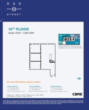 525 B St, San Diego, CA for lease Floor Plan- Image 1 of 2