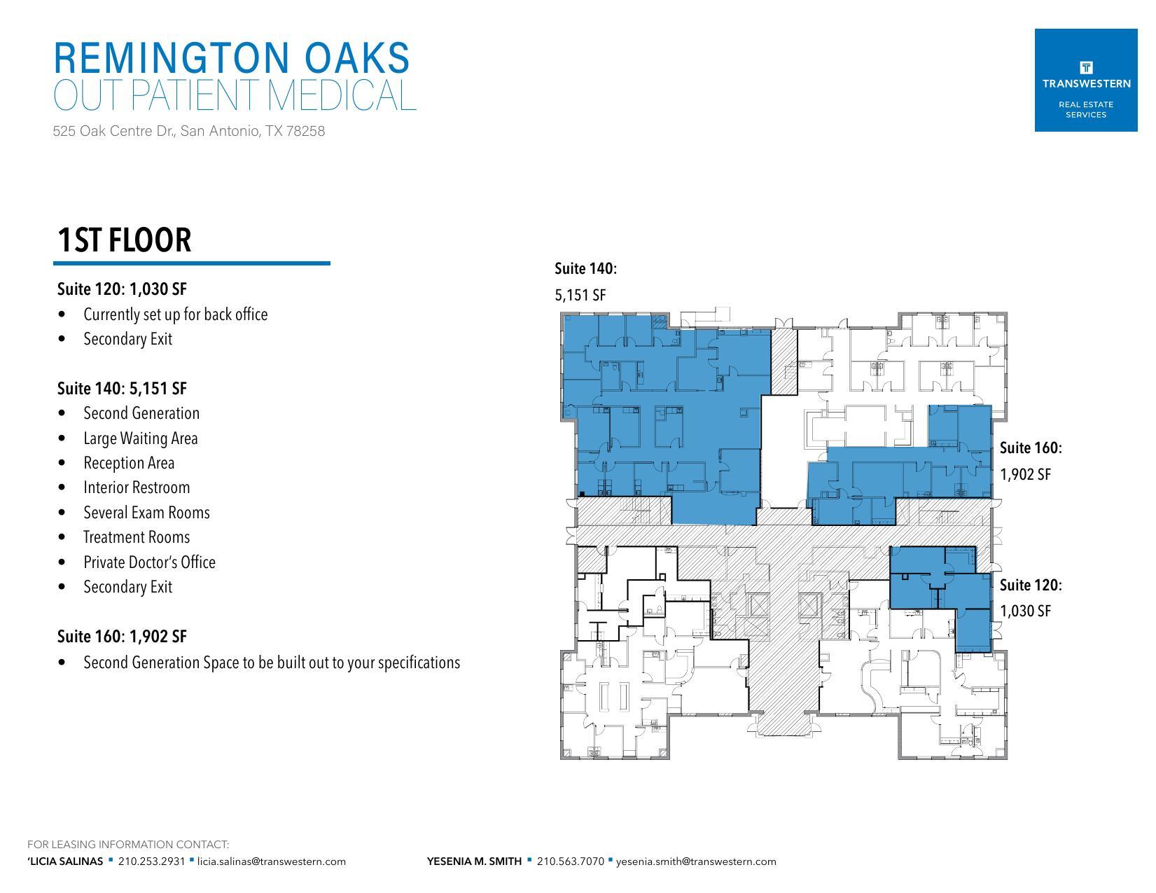 525 Oak Centre Dr, San Antonio, TX for lease Floor Plan- Image 1 of 1