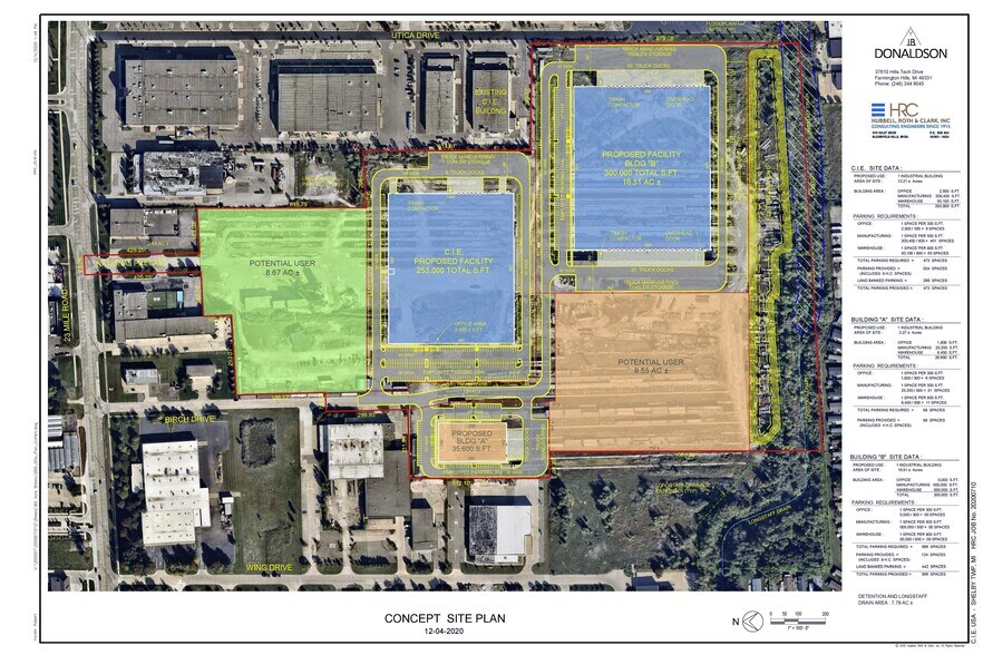 50206 Birch Rd, Shelby Township, MI for sale - Site Plan - Image 1 of 1