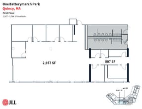 1 Batterymarch Park, Quincy, MA for lease Floor Plan- Image 1 of 1