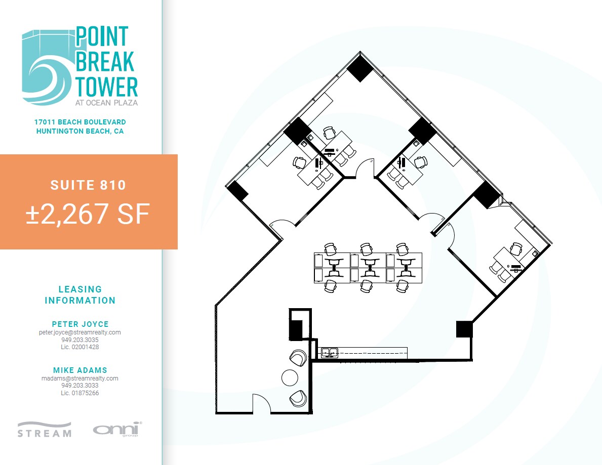 17011 Beach Blvd, Huntington Beach, CA for lease Floor Plan- Image 1 of 2