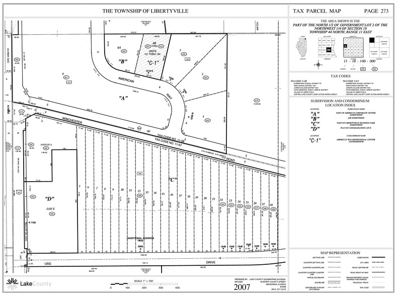 1870 W Winchester Rd, Libertyville, IL for sale - Plat Map - Image 3 of 37