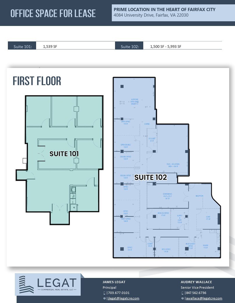 4084 University Dr, Fairfax, VA for lease Floor Plan- Image 1 of 1