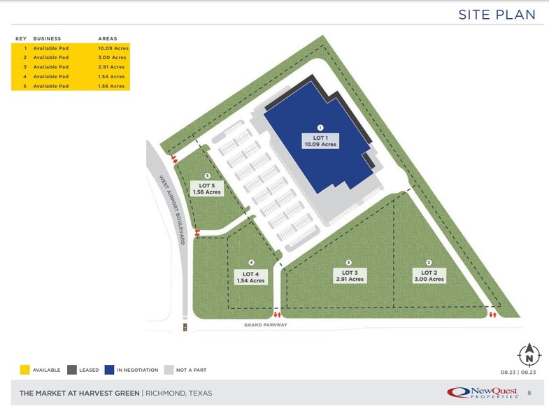 NWC W Grand Parkway S & W Airport Blvd, Richmond, TX for lease - Site Plan - Image 3 of 3