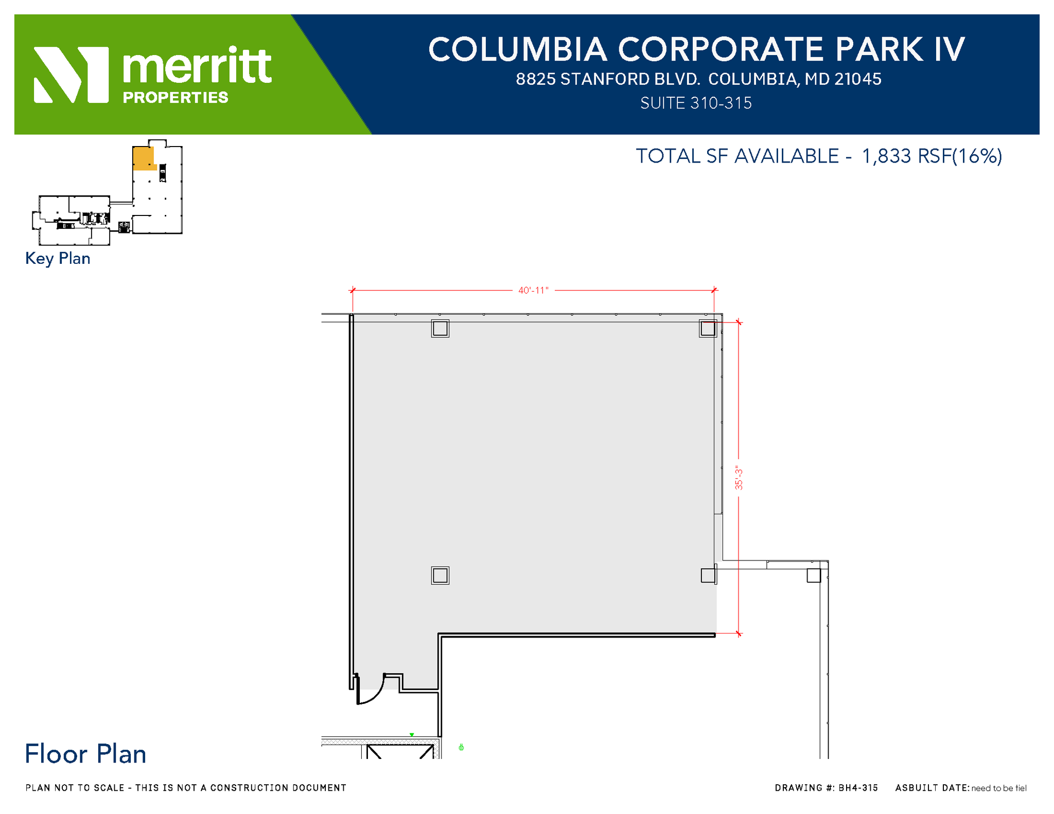 8830 Stanford Blvd, Columbia, MD for lease Floor Plan- Image 1 of 2