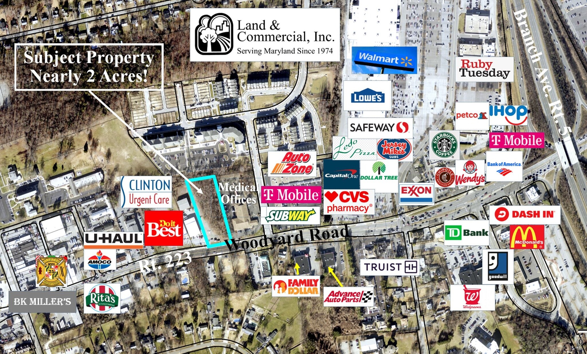 9003 Woodyard Rd, Clinton, MD for sale Aerial- Image 1 of 5