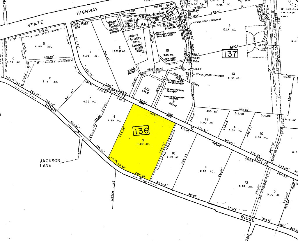 400 Corporate Dr, Mahwah, NJ for sale Plat Map- Image 1 of 1