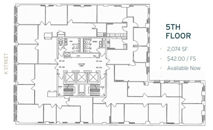 1629 K St NW, Washington, DC for lease Floor Plan- Image 1 of 1