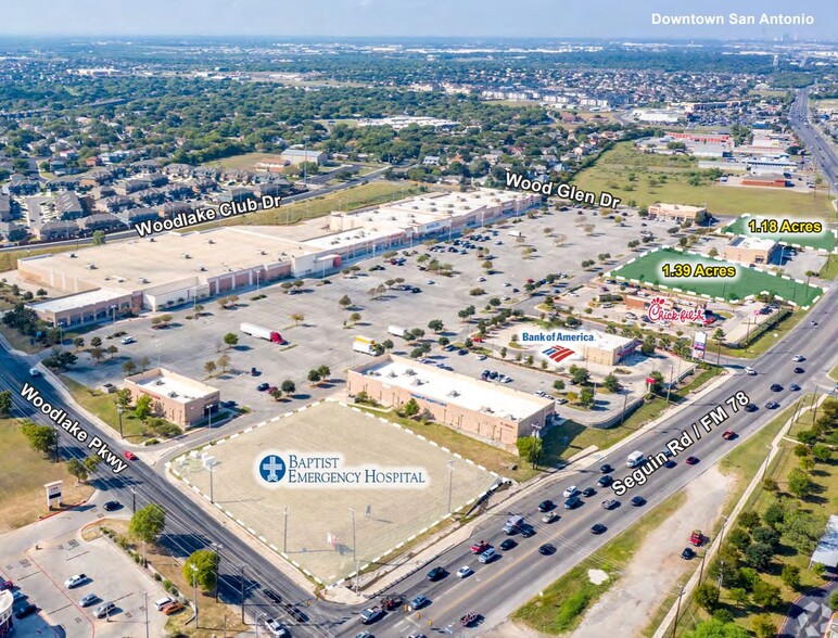 FM 78 - Woodlake Crossing Pad Site - 1.39 Acres, San Antonio, TX for sale - Building Photo - Image 1 of 1