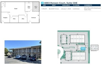 4883 Ronson Ct, San Diego, CA for lease Floor Plan- Image 1 of 2