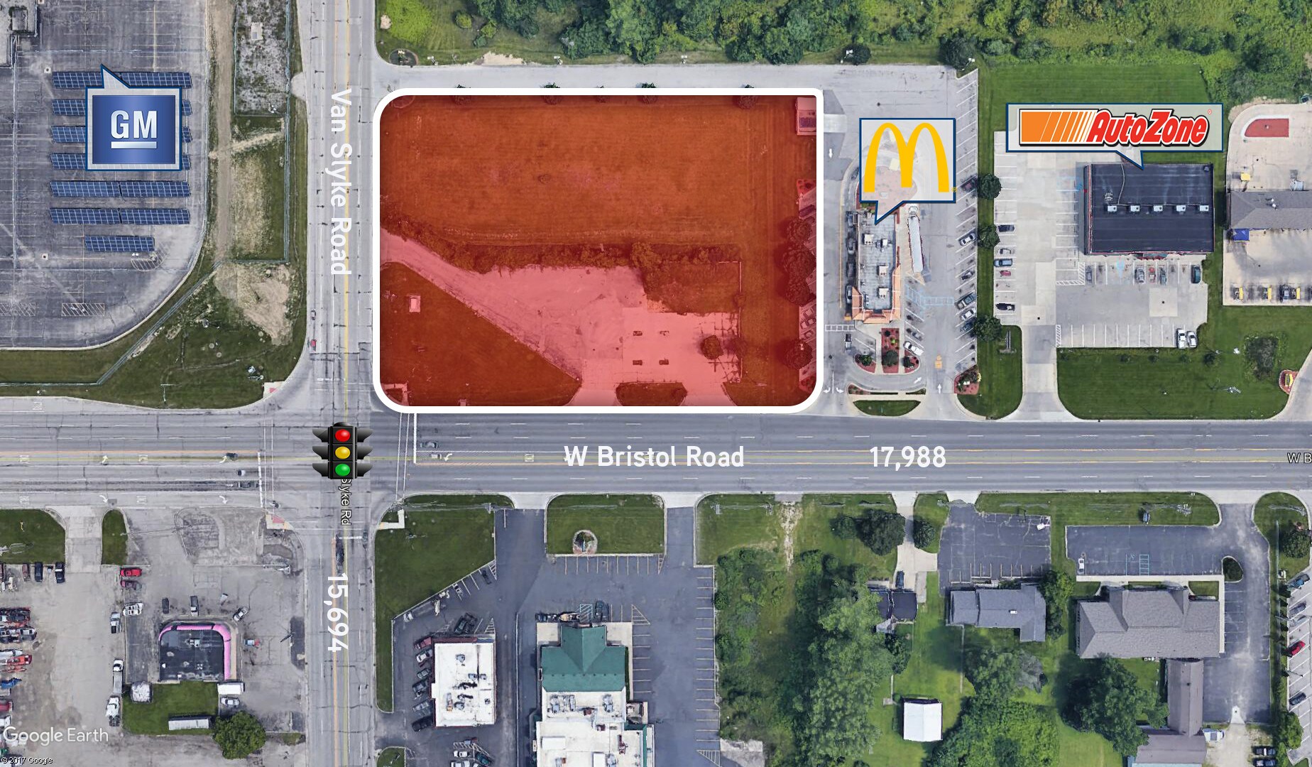 1508 W Bristol Rd, Flint, MI for sale Aerial- Image 1 of 1