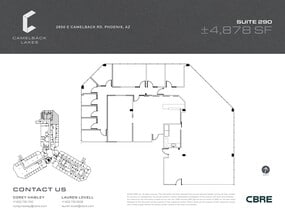 2850 E Camelback Rd, Phoenix, AZ for lease Site Plan- Image 1 of 2