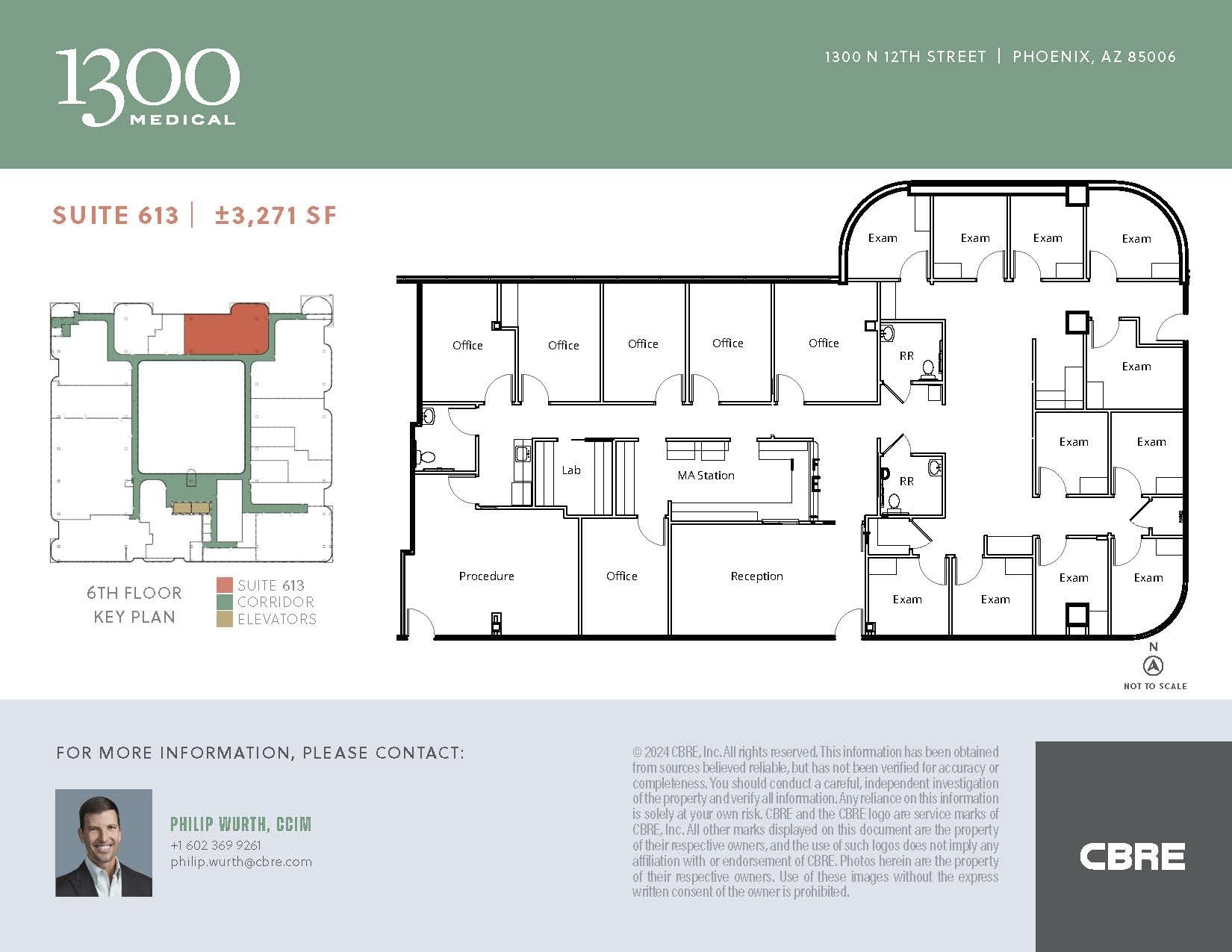 1300 N 12th St, Phoenix, AZ for lease Floor Plan- Image 1 of 1