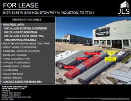 5479 & 5485 W Sam Houston Pkwy N - Loft