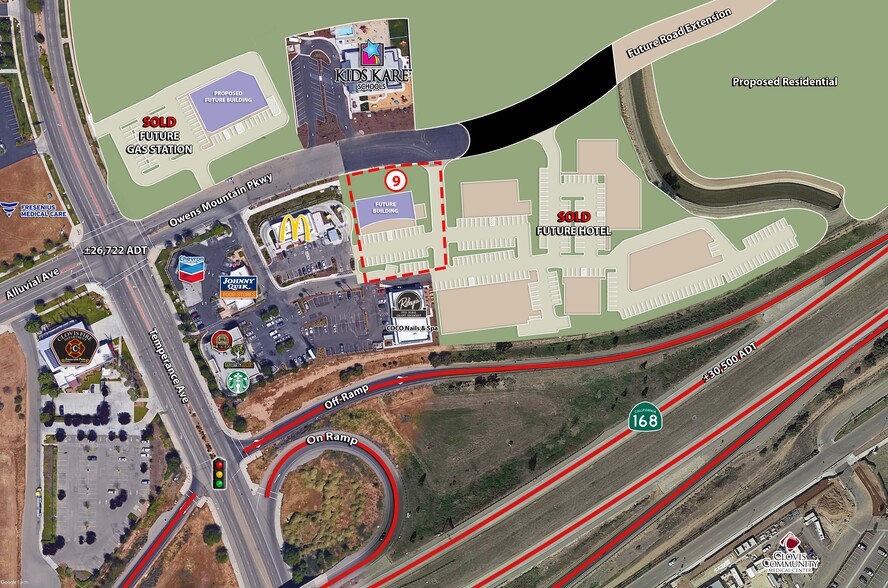 SEC Of Temperance Ave And Owens Mountain Pky, Clovis, CA for lease - Site Plan - Image 2 of 7