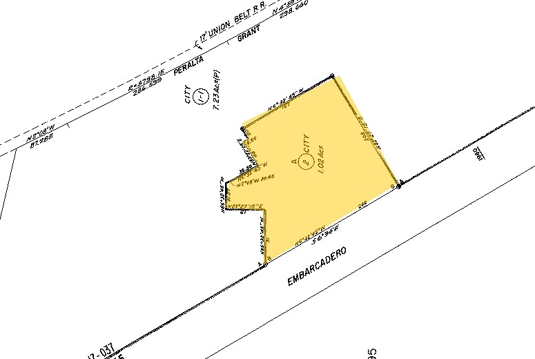 1940-1942 Embarcadero, Oakland, CA for lease - Plat Map - Image 2 of 3
