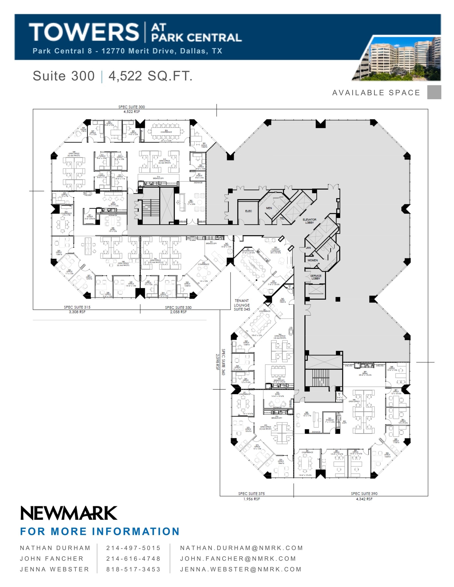 12750 Merit Dr, Dallas, TX for lease Site Plan- Image 1 of 2