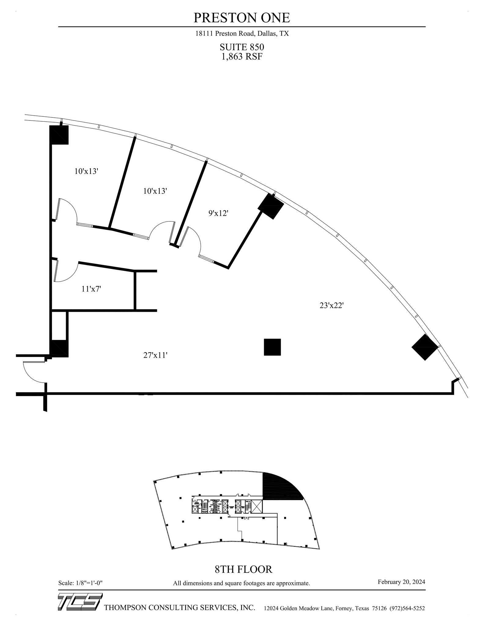 18111 Preston Rd, Dallas, TX for lease Site Plan- Image 1 of 1