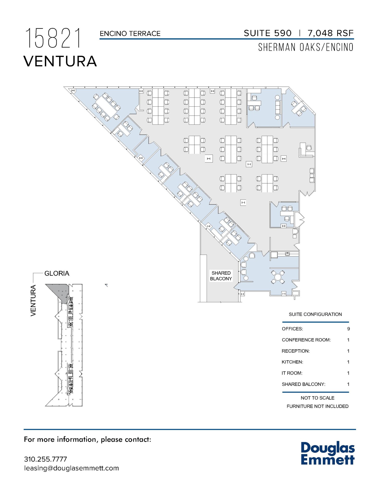 15821 Ventura Blvd, Encino, CA for lease Floor Plan- Image 1 of 1