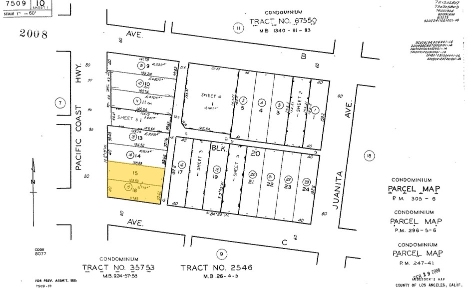 1032 S Pacific Coast Hwy, Redondo Beach, CA for sale - Plat Map - Image 1 of 1