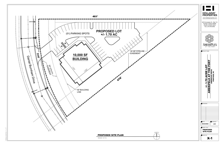 Ameriplex Dr, Portage, IN for sale - Site Plan - Image 2 of 2