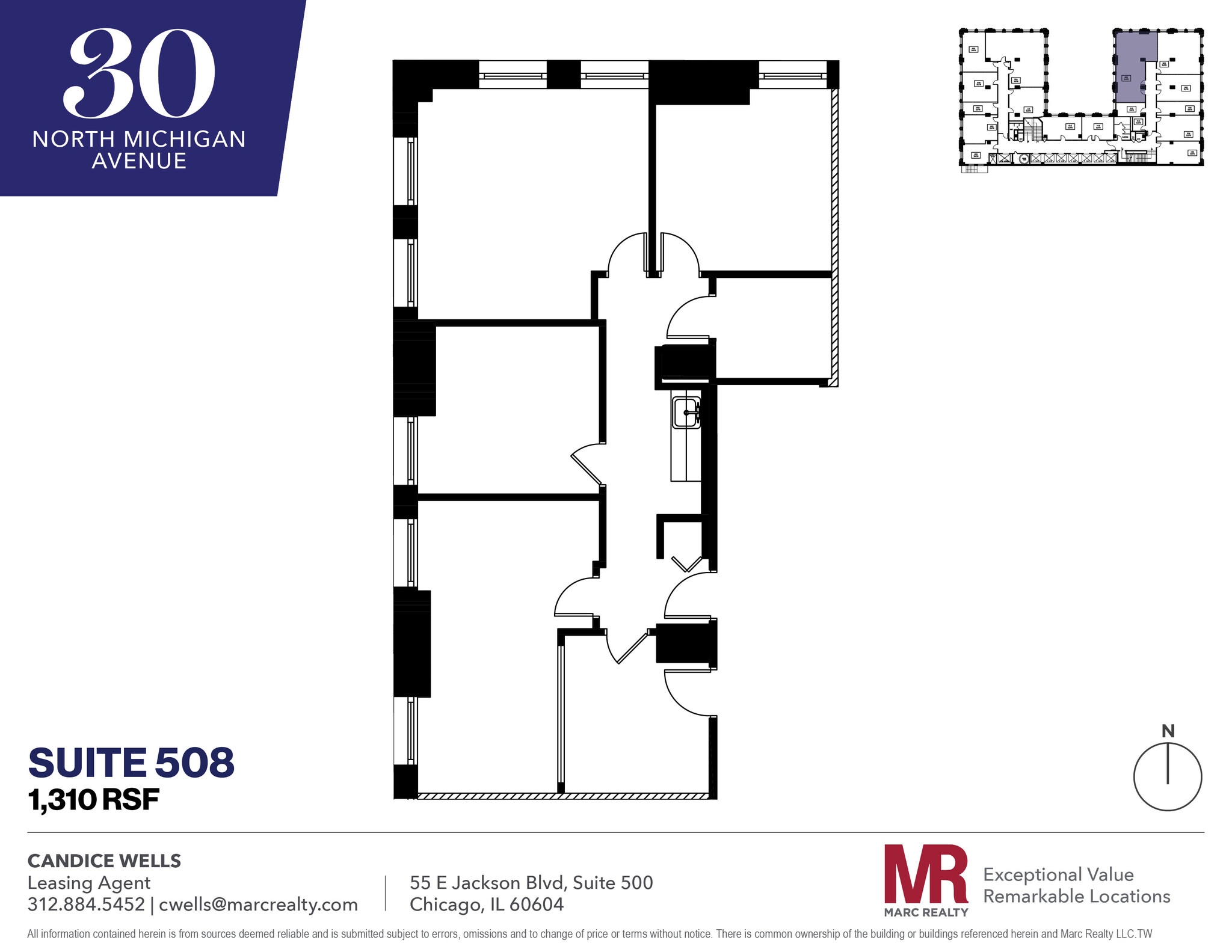 30 N Michigan Ave, Chicago, IL for lease Floor Plan- Image 1 of 7