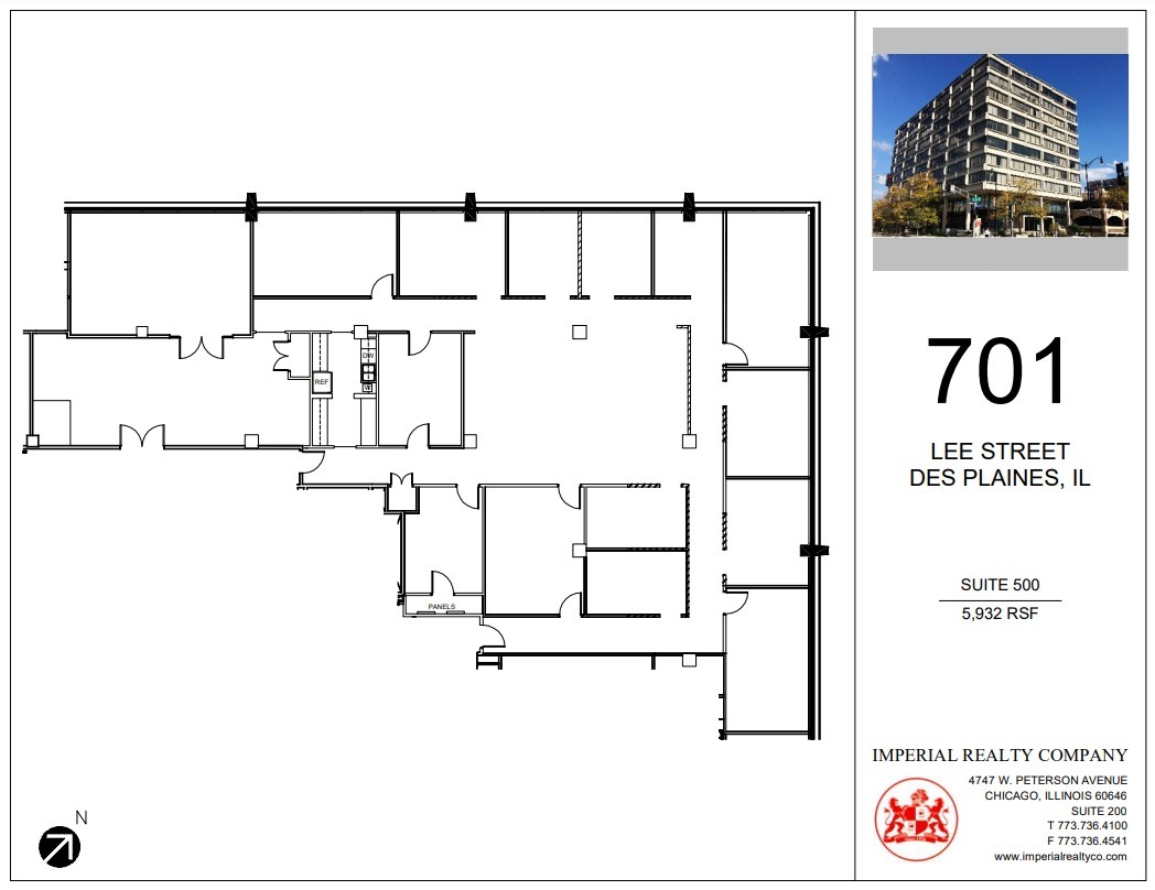 701 Lee St, Des Plaines, IL for lease Floor Plan- Image 1 of 9