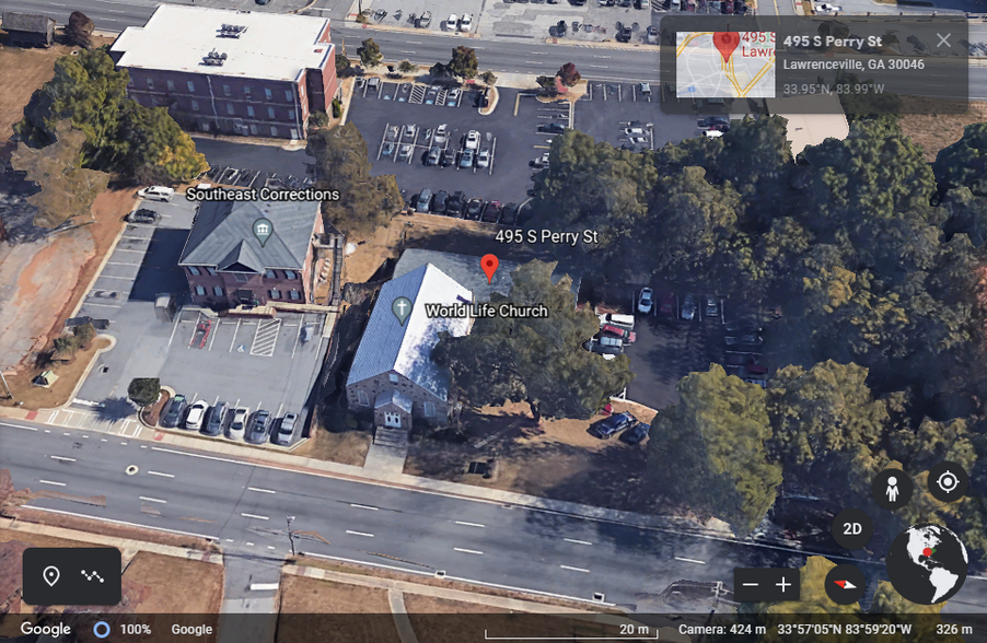 495 Perry St, Lawrenceville, GA for lease - Aerial - Image 1 of 15