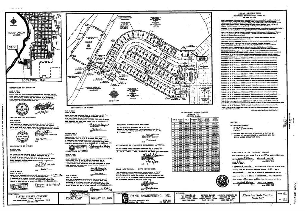 430 Riverview, Laredo, TX for sale Plat Map- Image 1 of 1