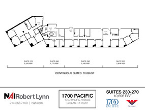 1700 Pacific Ave, Dallas, TX for lease Floor Plan- Image 2 of 2