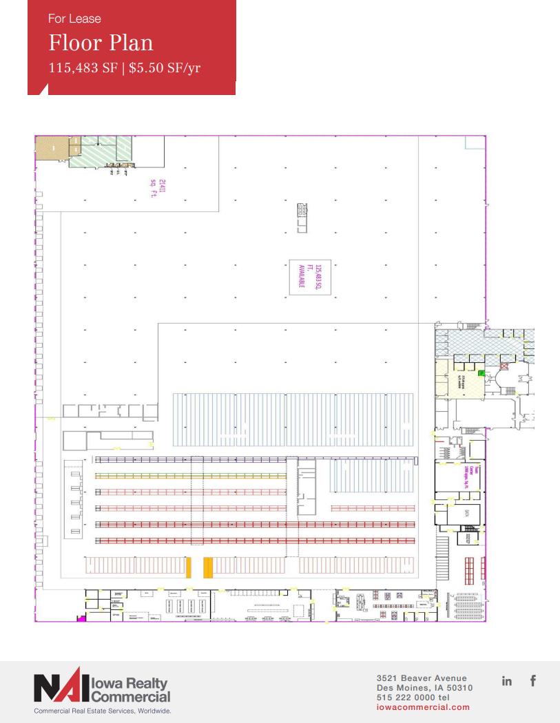 4301-4309 121st St, Urbandale, IA for lease Floor Plan- Image 1 of 1