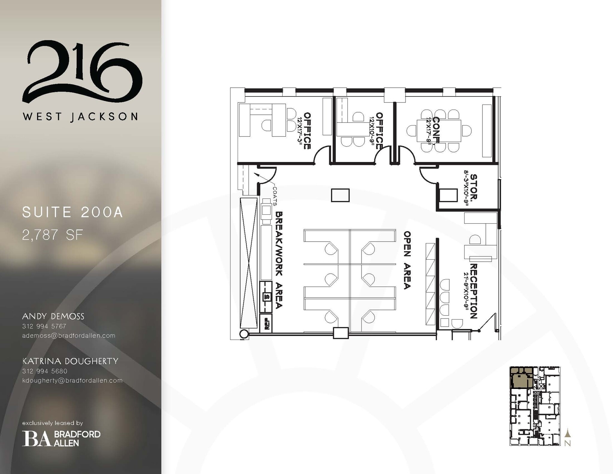 216 W Jackson Blvd, Chicago, IL for lease Floor Plan- Image 1 of 5