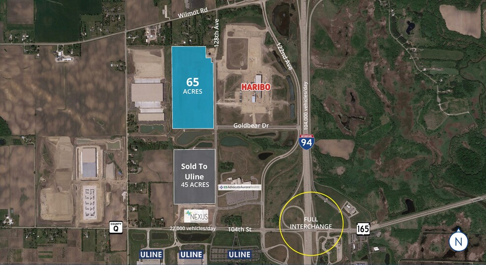 Prairie Highlands Corporate Park, Pleasant Prairie, WI for sale - Aerial - Image 1 of 1