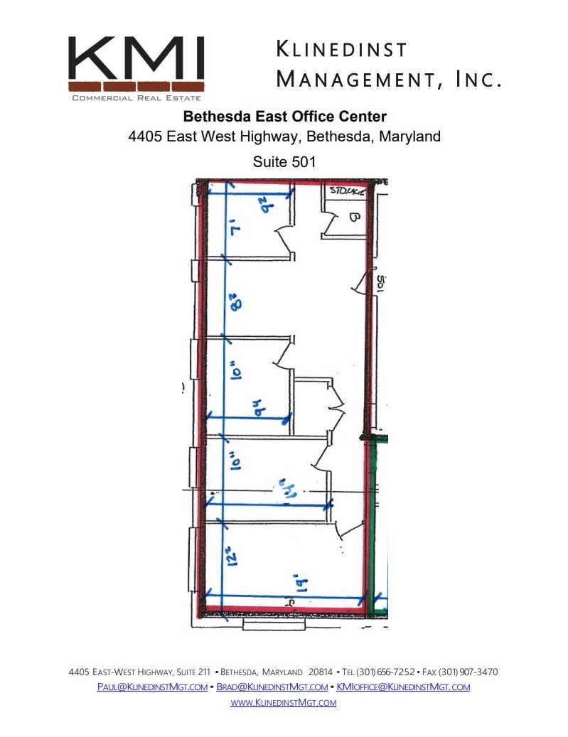 4405 East West Hwy, Bethesda, MD for lease Floor Plan- Image 1 of 1