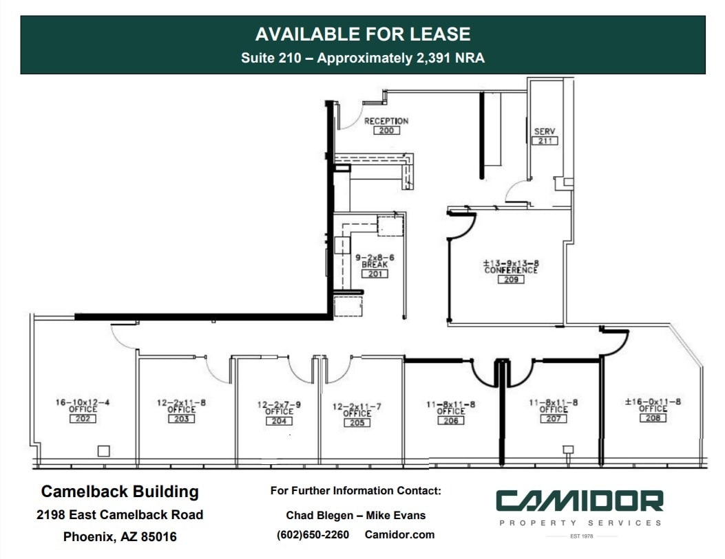 2198 E Camelback Rd, Phoenix, AZ for lease Floor Plan- Image 1 of 1
