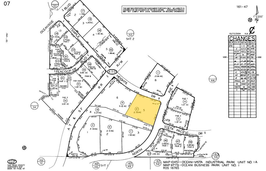 2625 Temple Heights Dr, Oceanside, CA for lease - Plat Map - Image 2 of 7