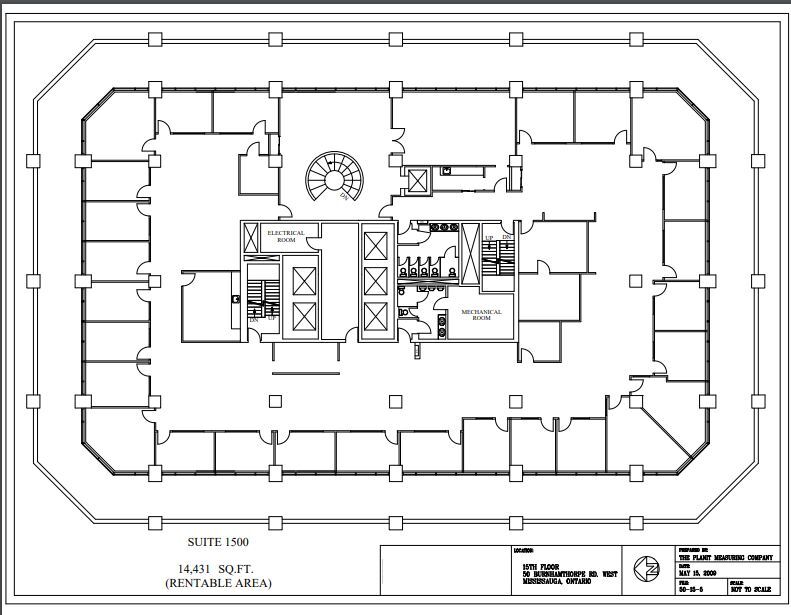 50 Burnhamthorpe Rd W, Mississauga, ON for lease Floor Plan- Image 1 of 1